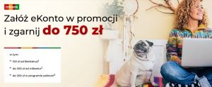Konto bankowe w promocji mBank z bonusem do 750 zł!